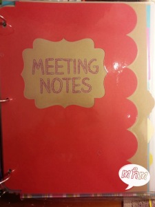 Meeting Notes Divider Page from Miss, Hey Miss!