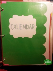 Calendar Divider Page from Miss, Hey Miss!